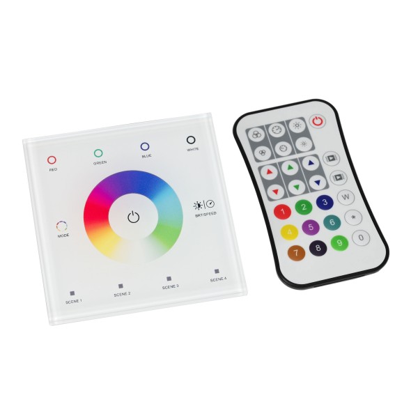 "iNatus" RGBW Wand Touch Panel LED Controller Kit mit Fernbedienung